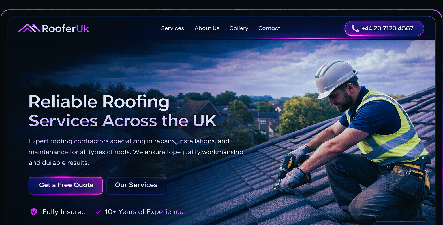 hero section showcase